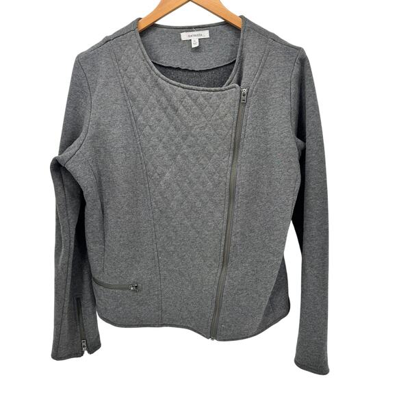 Athleta Gray Quilted Jacket - Picture 1 of 9